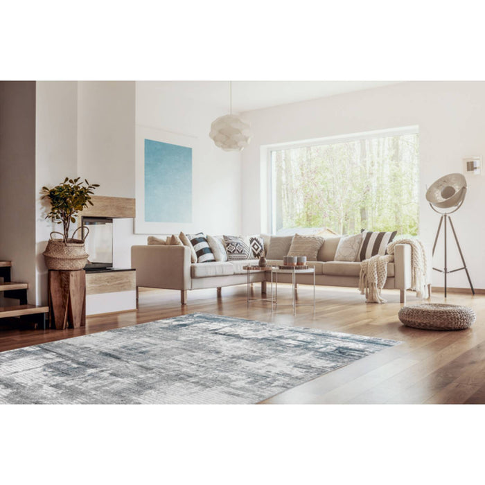 Tapete Erzin Color Gris/Azul 160x230 01