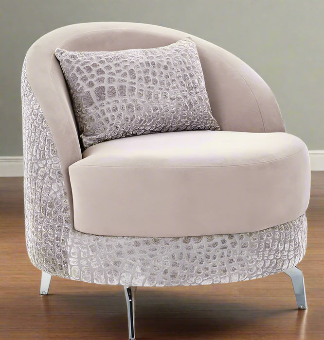 Silla Decorativa Dion Piedra/Plata