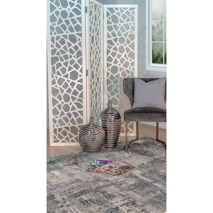 Tapete Izmir Color Gris/Oro 160X230. 02