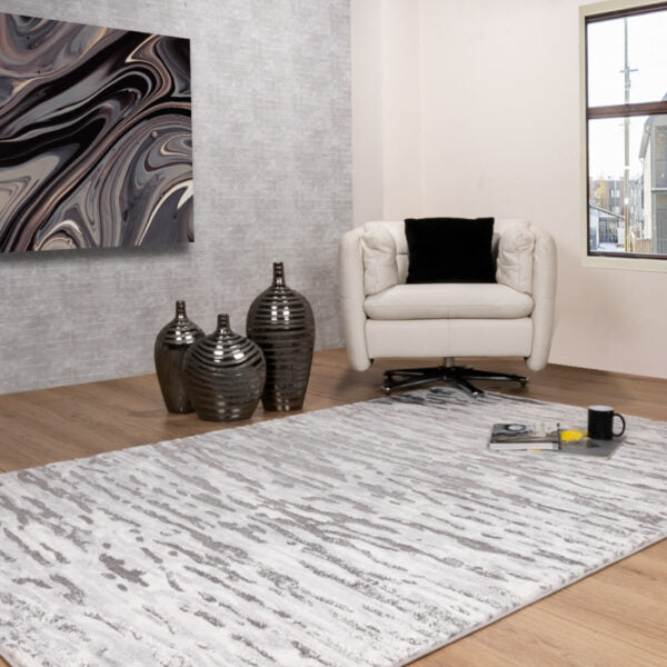 Tapete Samira Color Gris/Plata 160x230