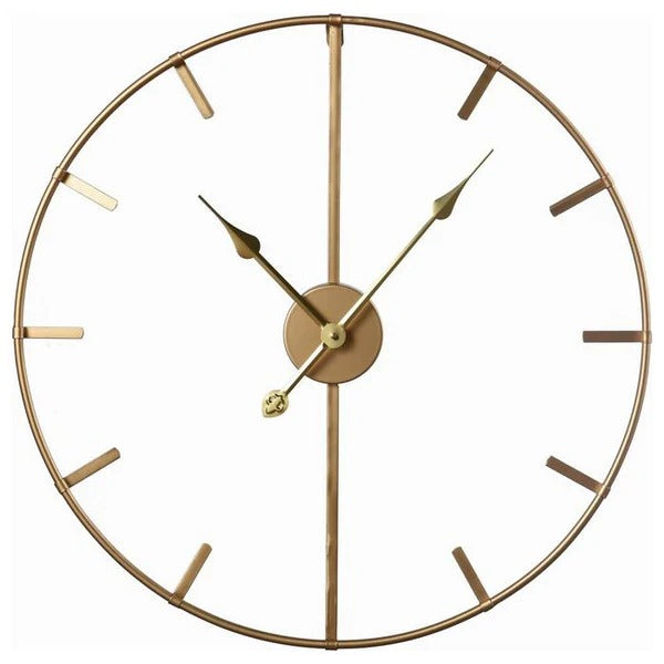 Reloj de pared dorado