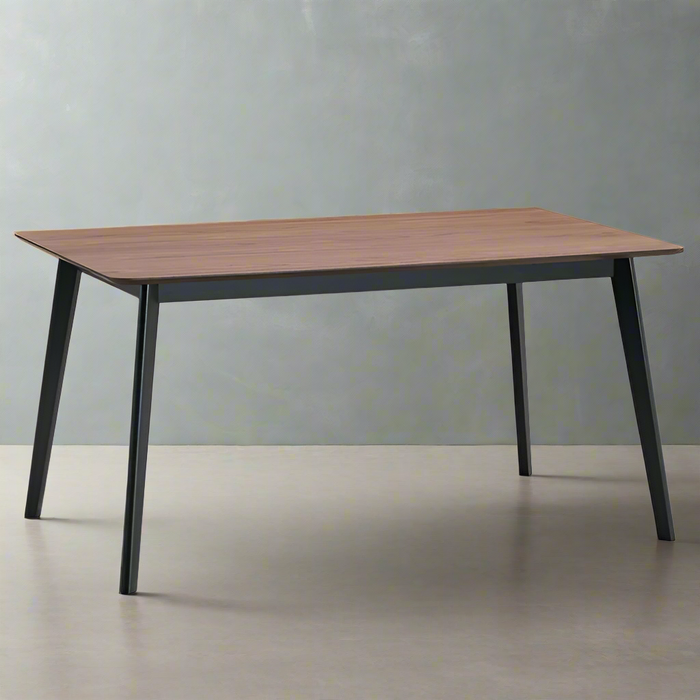 Mesa de Comedor Rebi - Nogal/Base Negra