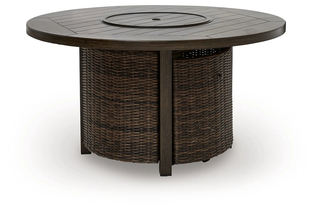 Mesa redonda Pointmarron oscuro