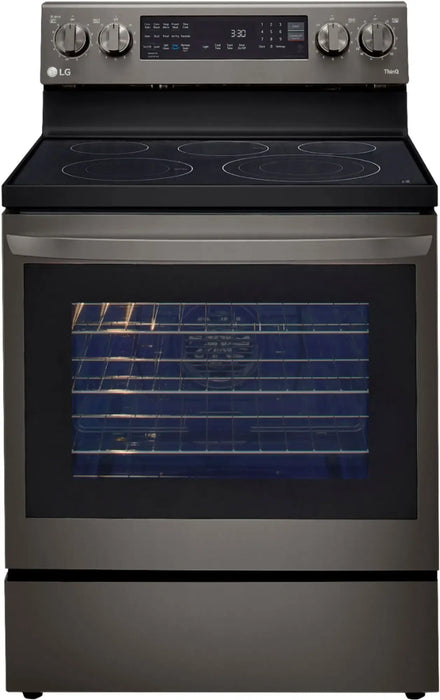 Estufa con Horno de Conveccion Negra LG