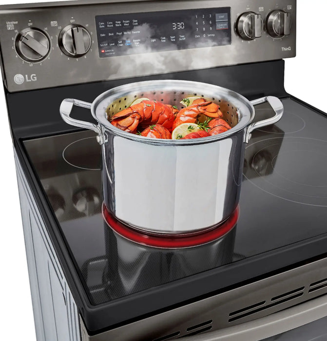 Estufa con Horno de Conveccion Negra LG