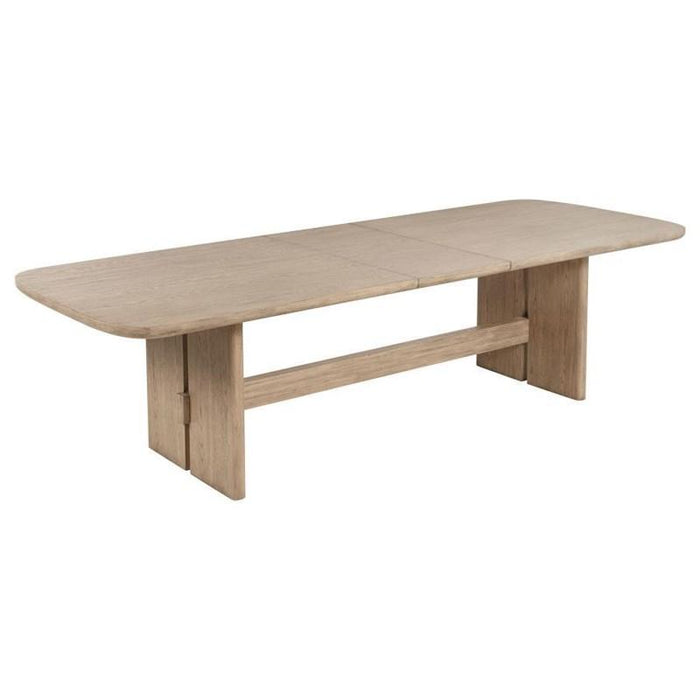 Mesa de comedor rectangular de madera Kailani de 110"