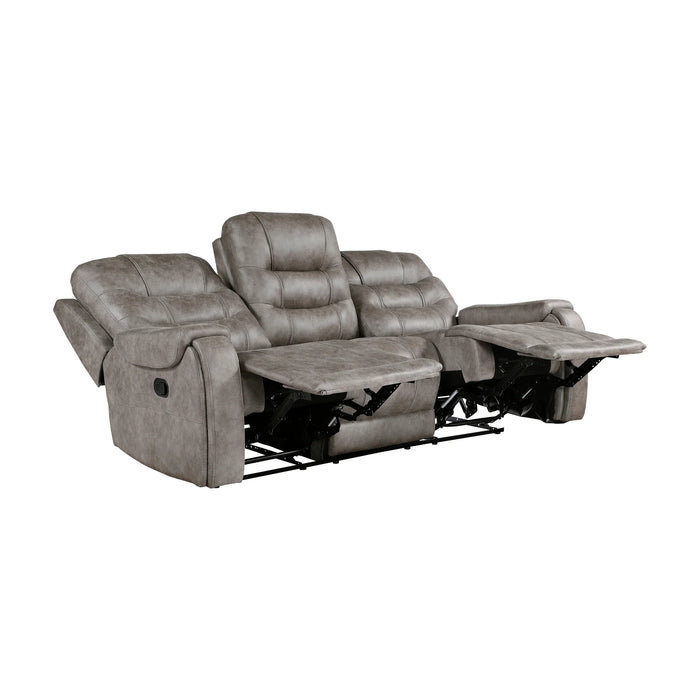 Love seat doble reclinable con consola central