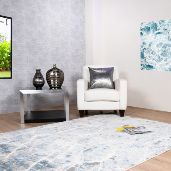 Tapete Artema Color Azul/Plata 160X230