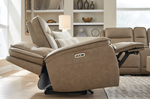 Sofá reclinable eléctrico Glencroft con reposacabezas ajustable