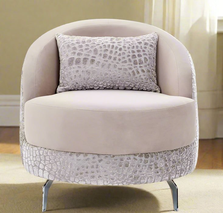 Silla Decorativa Dion Piedra/Plata