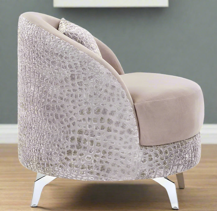 Silla Decorativa Dion Piedra/Plata