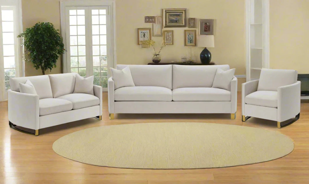 Juego de sala, Sofa, loveseat y silla CORLISS color Beige