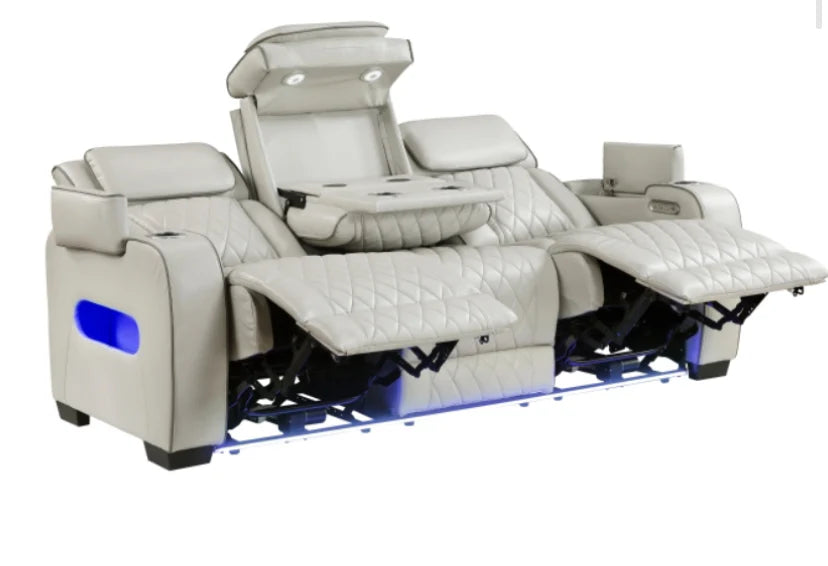 Sofá doble reclinable eléctrico