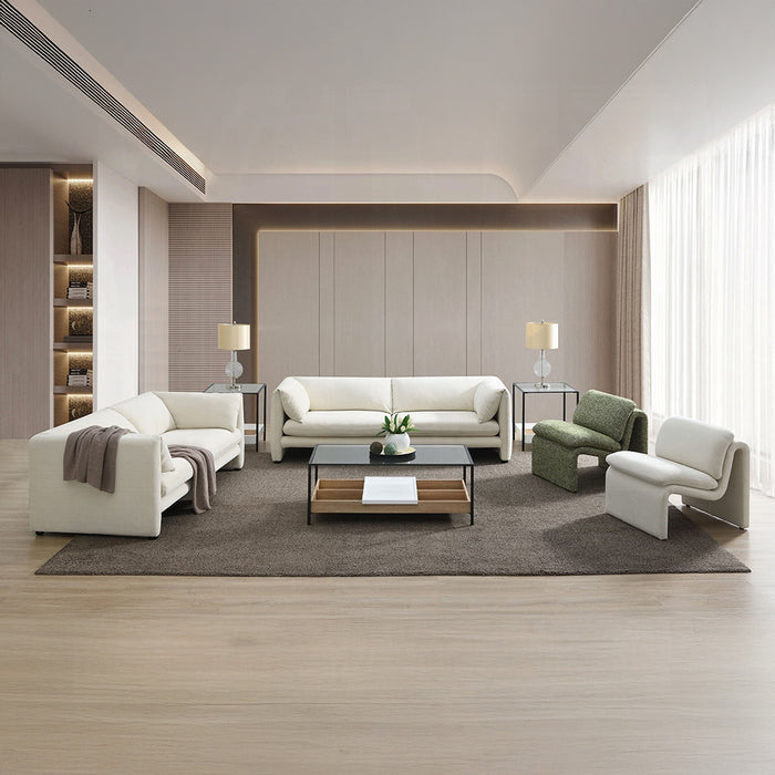 Jaeda - Sofá de dos plazas - Lino beige