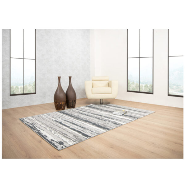 Tapete Jasmine Gris Negro