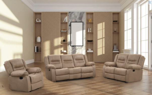 Sillones Reclinables Juego de 3 piezas