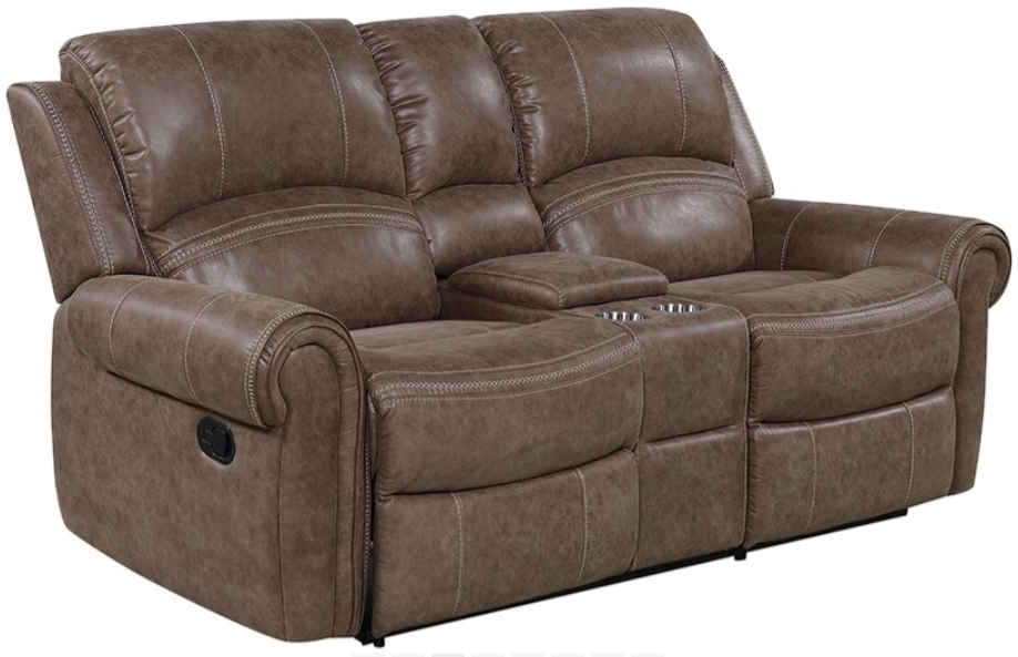 Loveseat Reclinable Con Consola Modelo 120