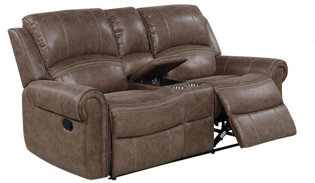 Loveseat Reclinable Con Consola Modelo 120