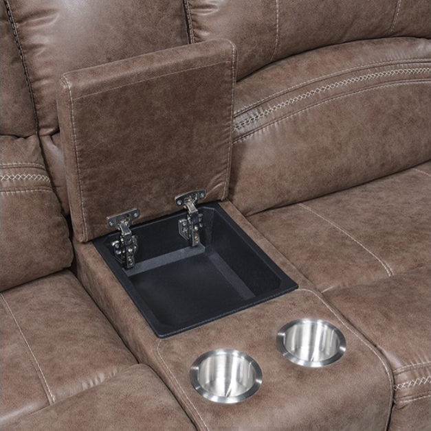 Loveseat Reclinable Con Consola Modelo 120