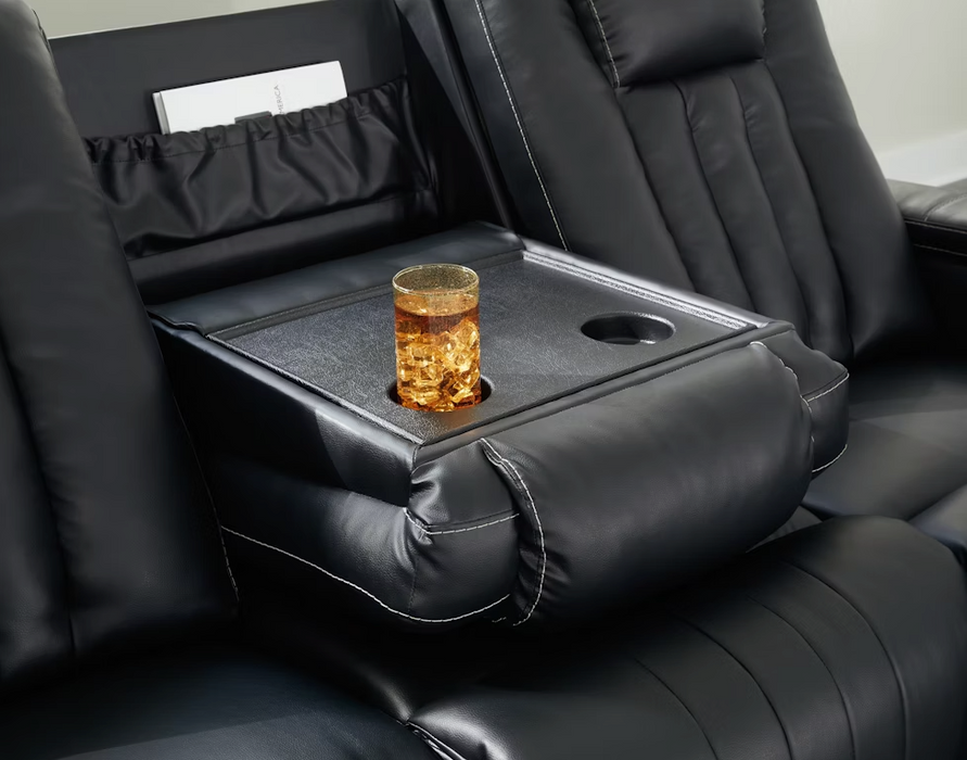 Sofá reclinable Center Point con mesa desplegable