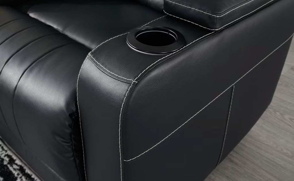 Sofá reclinable Center Point con mesa desplegable