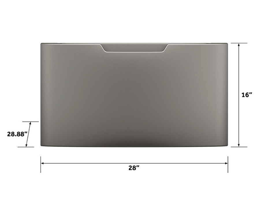 Pedestal Para Lavadora/Secadora GE Slate