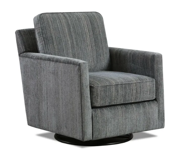 Silla Giratoria Mecedora Payton Charcoal