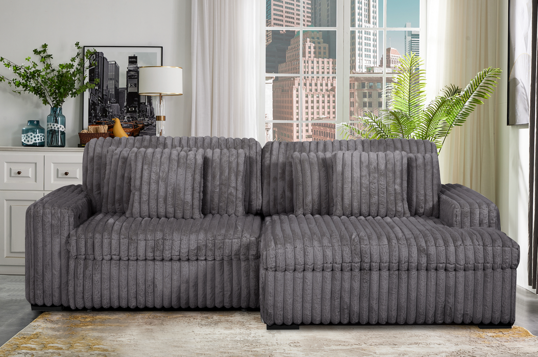 Sofa Cama con 2 Chaise Electrico Hibrido Cama y Sofa