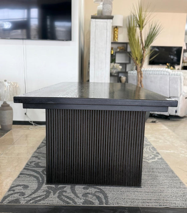 Mesa de Fabricacion Madera solida Encino color Chocolate Espresso Modelo WE