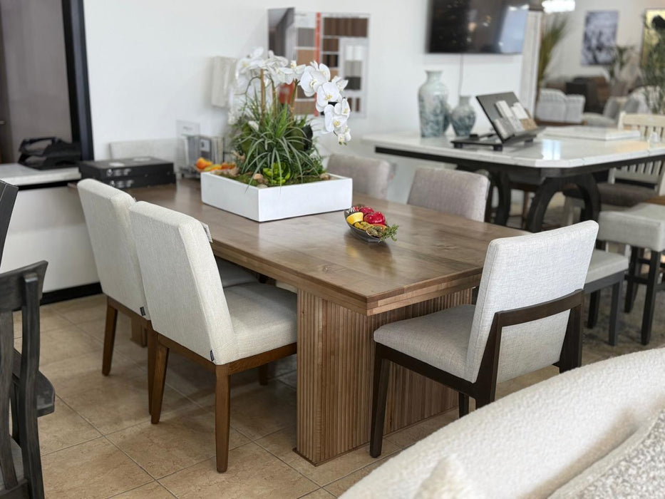 Mesa de Fabricacion Madera solida Maple Color Natural Modelo WE