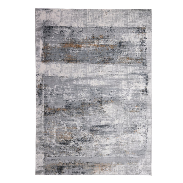 Tapete Yasar Color Gris/Gris/Oro 160x230