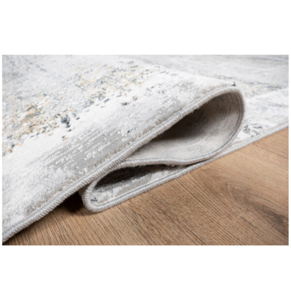 Tapete Yasar Color Gris/Gris/Oro 160x230