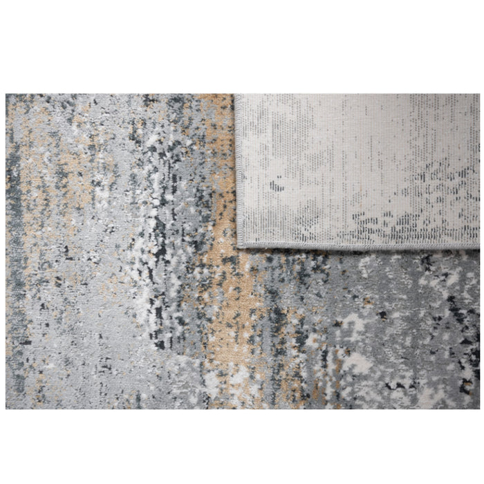 Tapete Yasar Color Gris/Gris/Oro 160x230