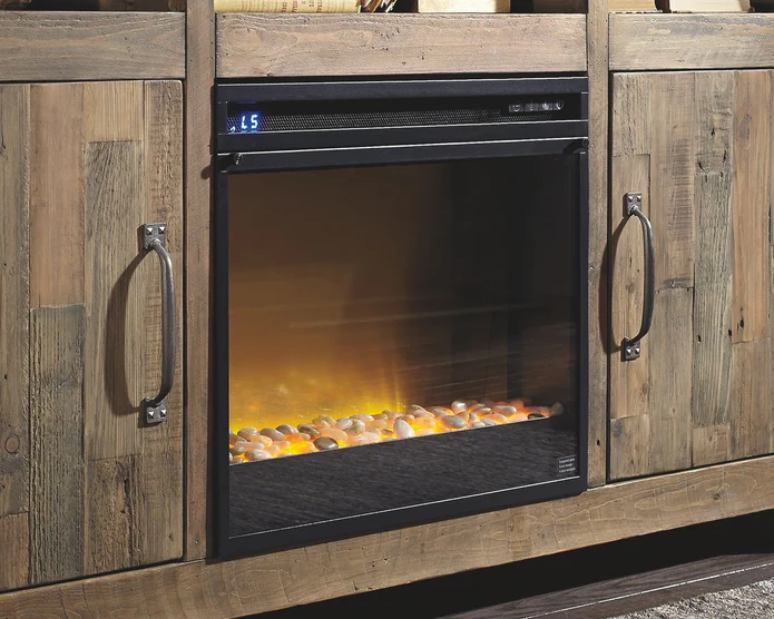 Chimenea Electrica Con Cristales Insertados