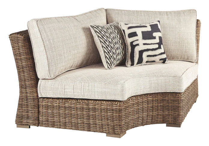 Silla de esquina curva con cojín