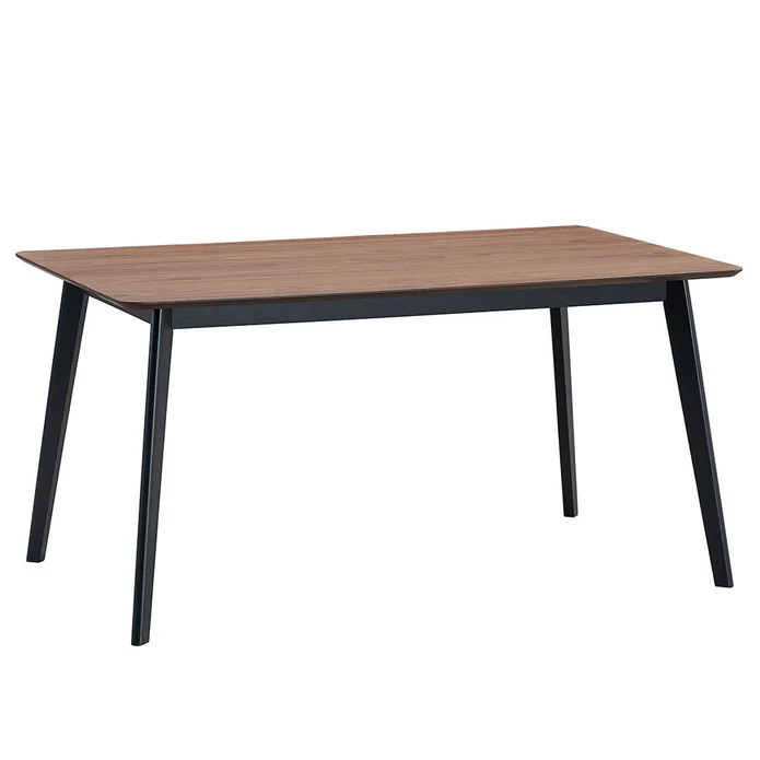 Mesa de Comedor Rebi - Nogal/Base Negra