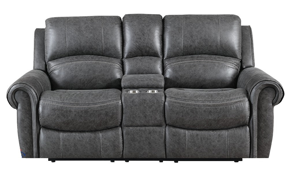 Loveseat Reclinable Con Consola Modelo 114