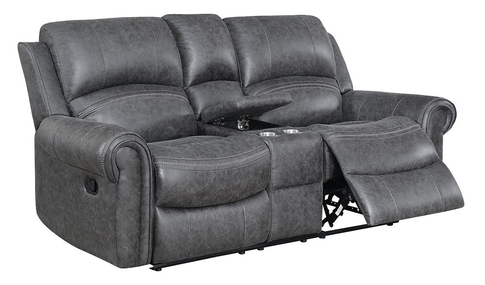 Loveseat Reclinable Con Consola Modelo 114